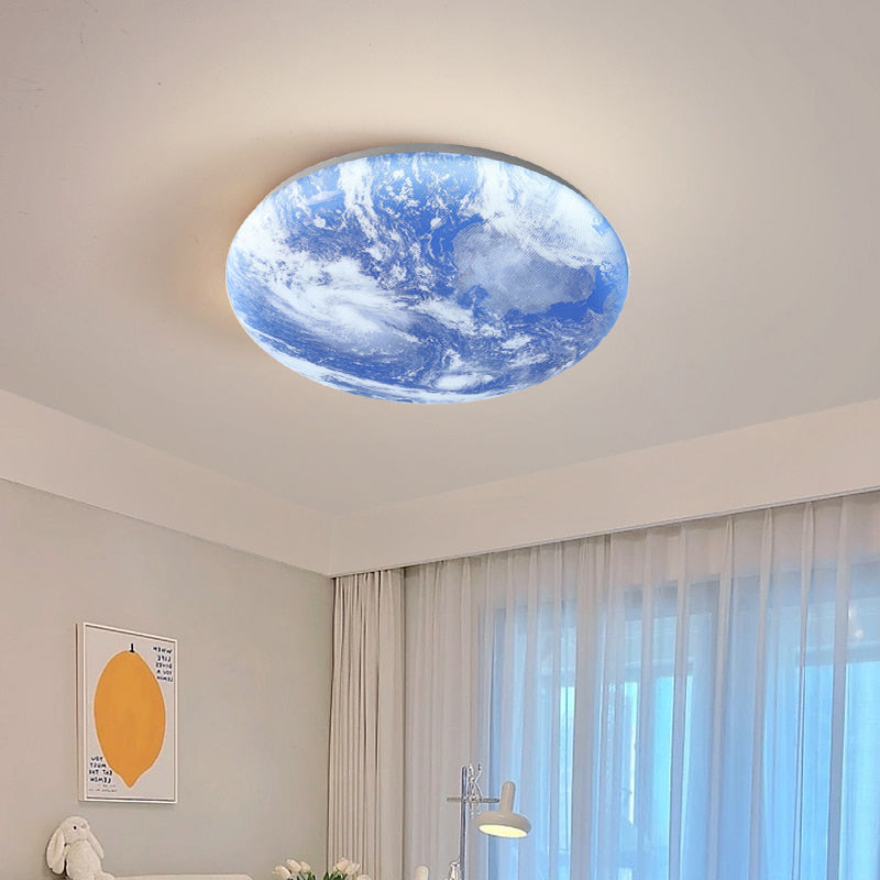 Lunaro – Minimalistische ronde plafondlamp – Hout & acryl LED design