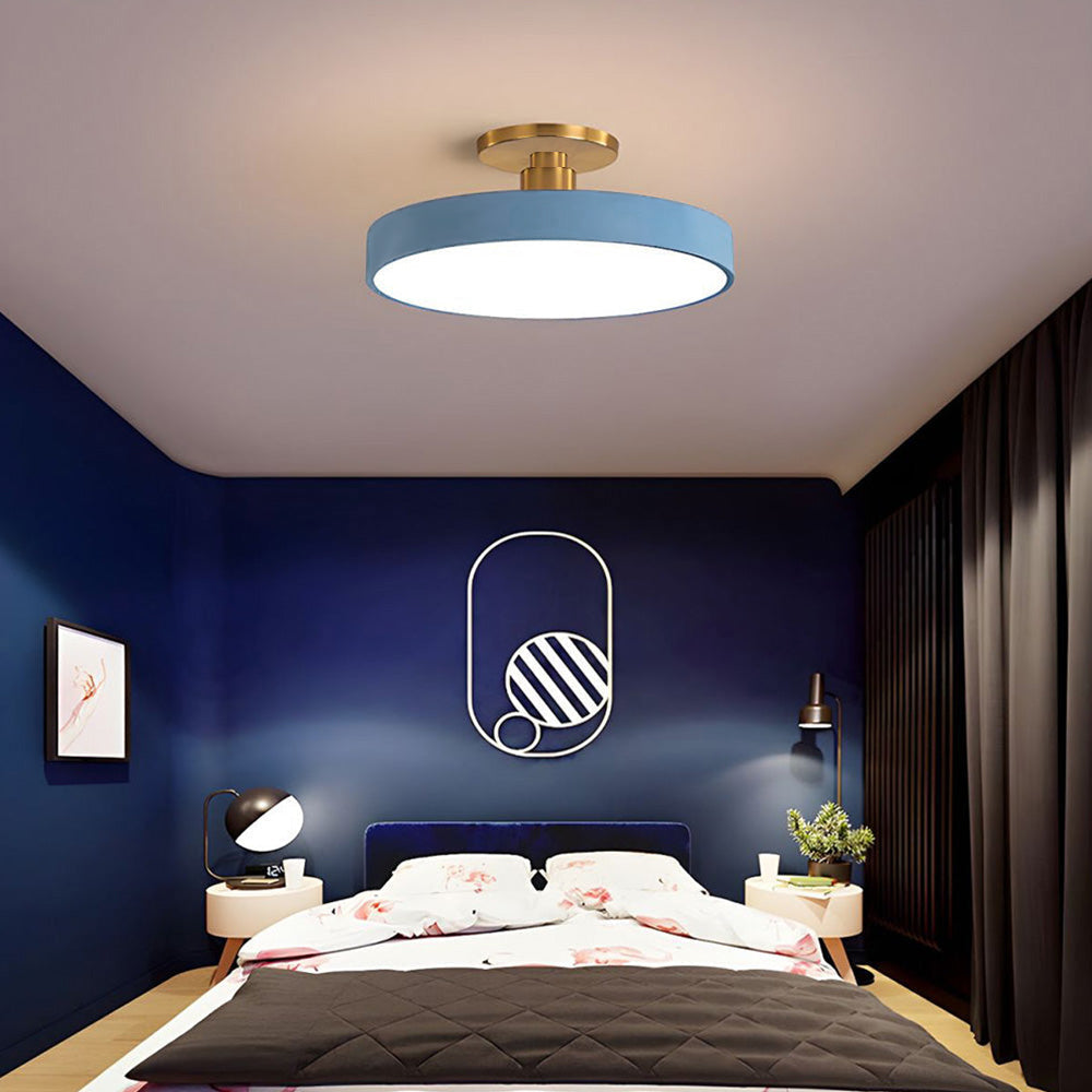 Acrion – Round LED ceiling lamp – Semi flush modern design
