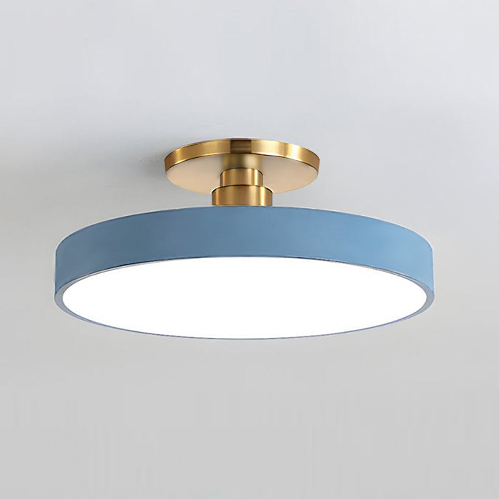 Acrion – Round LED ceiling lamp – Semi flush modern design