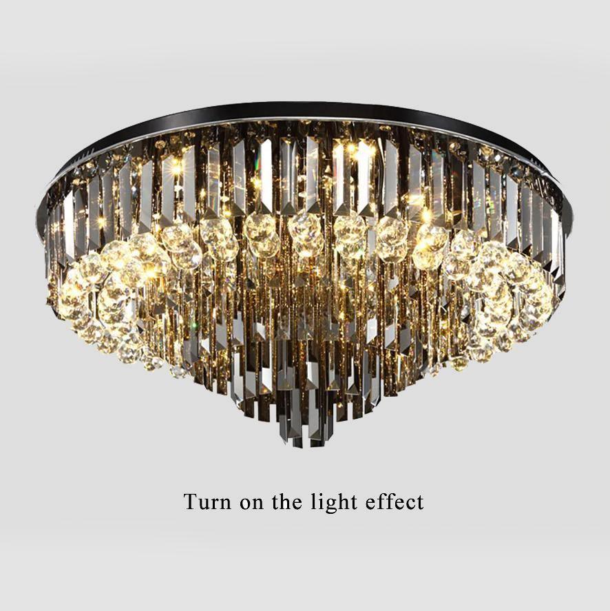 Lumivista – Luxe kristallen kroonluchter – Spiegel & glasbol design