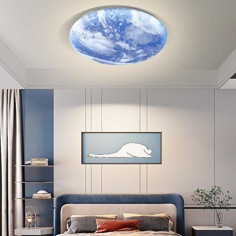 Lunaro – Minimalistische ronde plafondlamp – Hout & acryl LED design