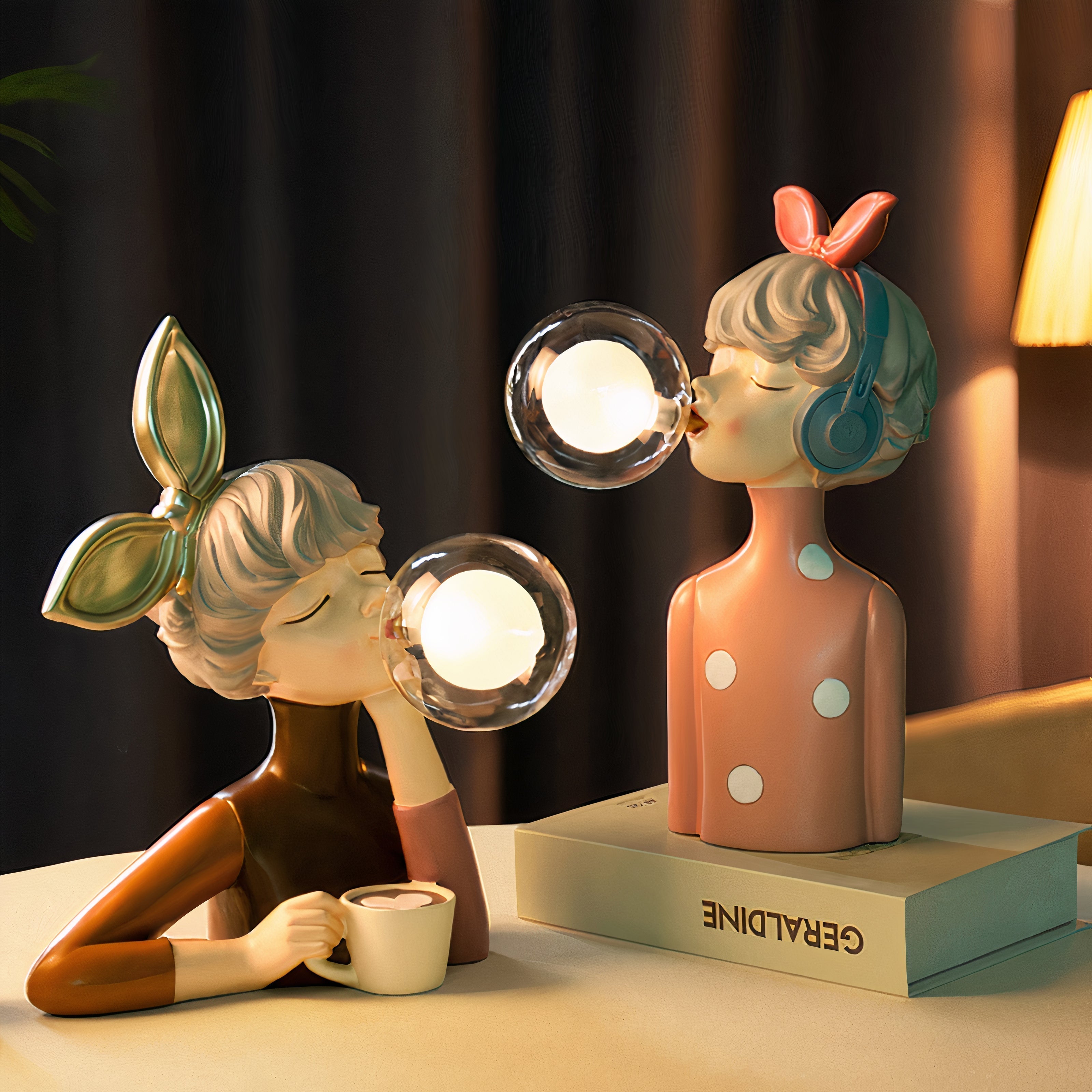 Melzano SophiLux | Stylish Sisters Table Lamp for Timeless Elegance and Refinement