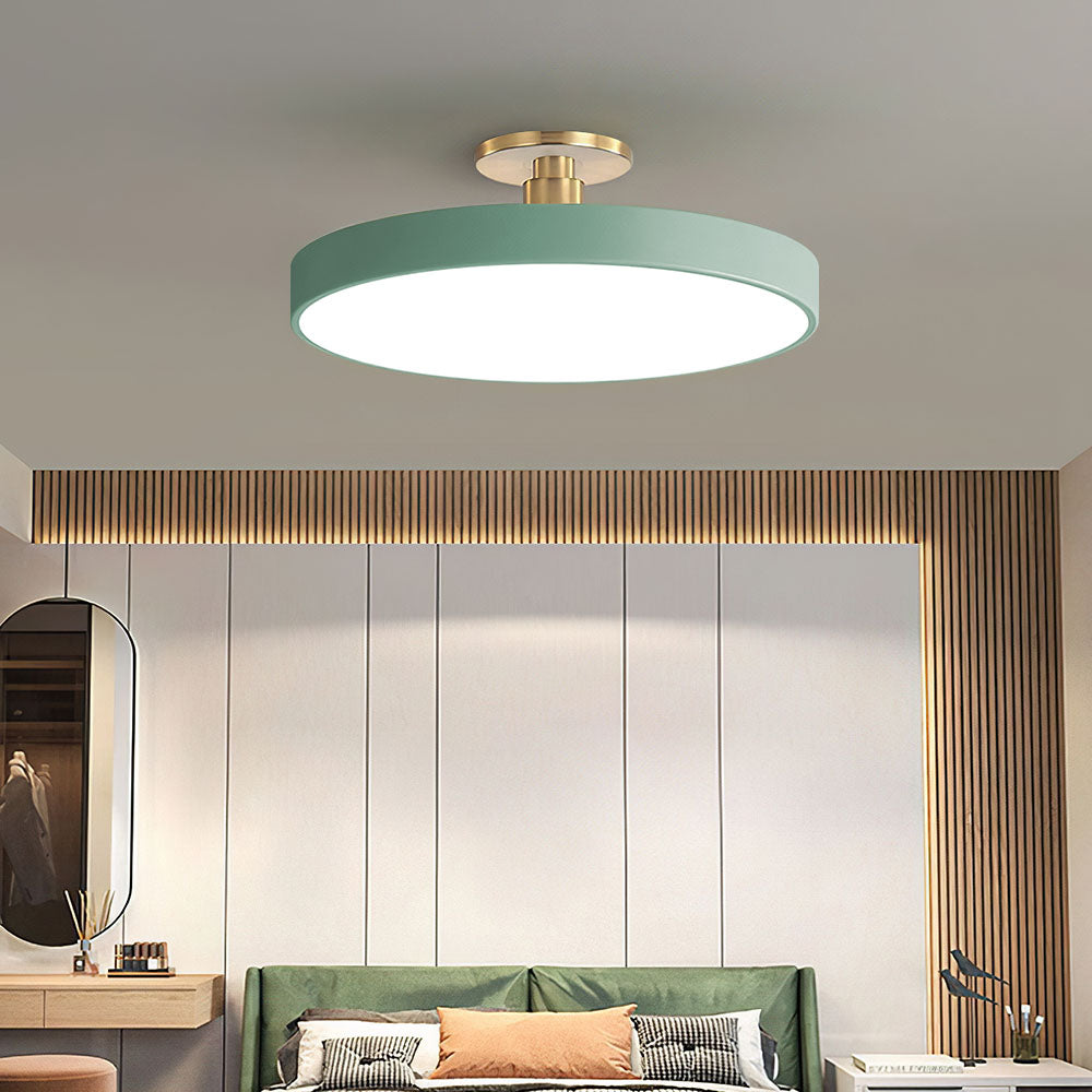 Acrion – Round LED ceiling lamp – Semi flush modern design