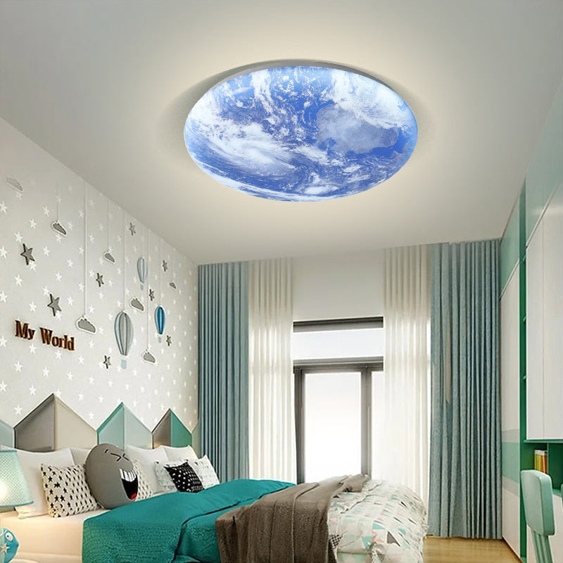 Lunaro – Minimalistische ronde plafondlamp – Hout & acryl LED design