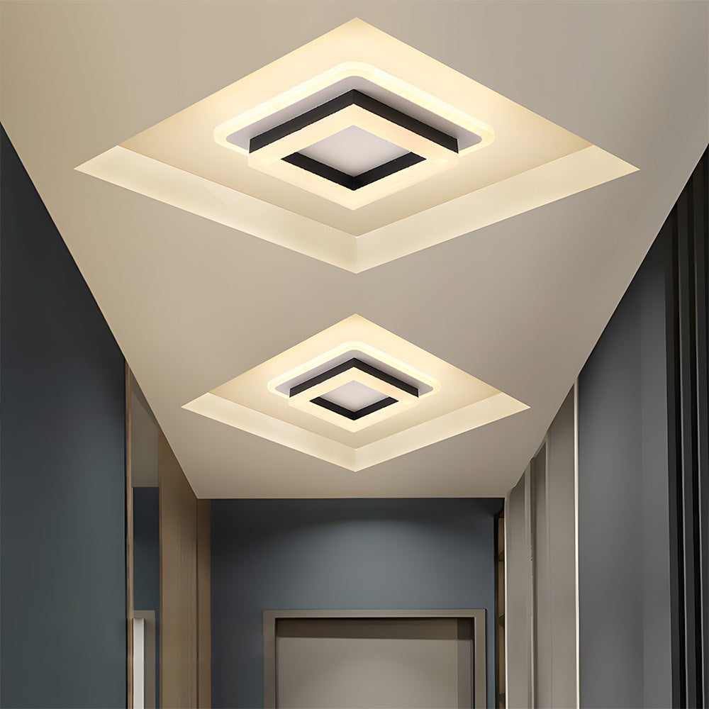 Lumora – Vierkante LED plafondlamp – Modern design voor hal & slaapkamer