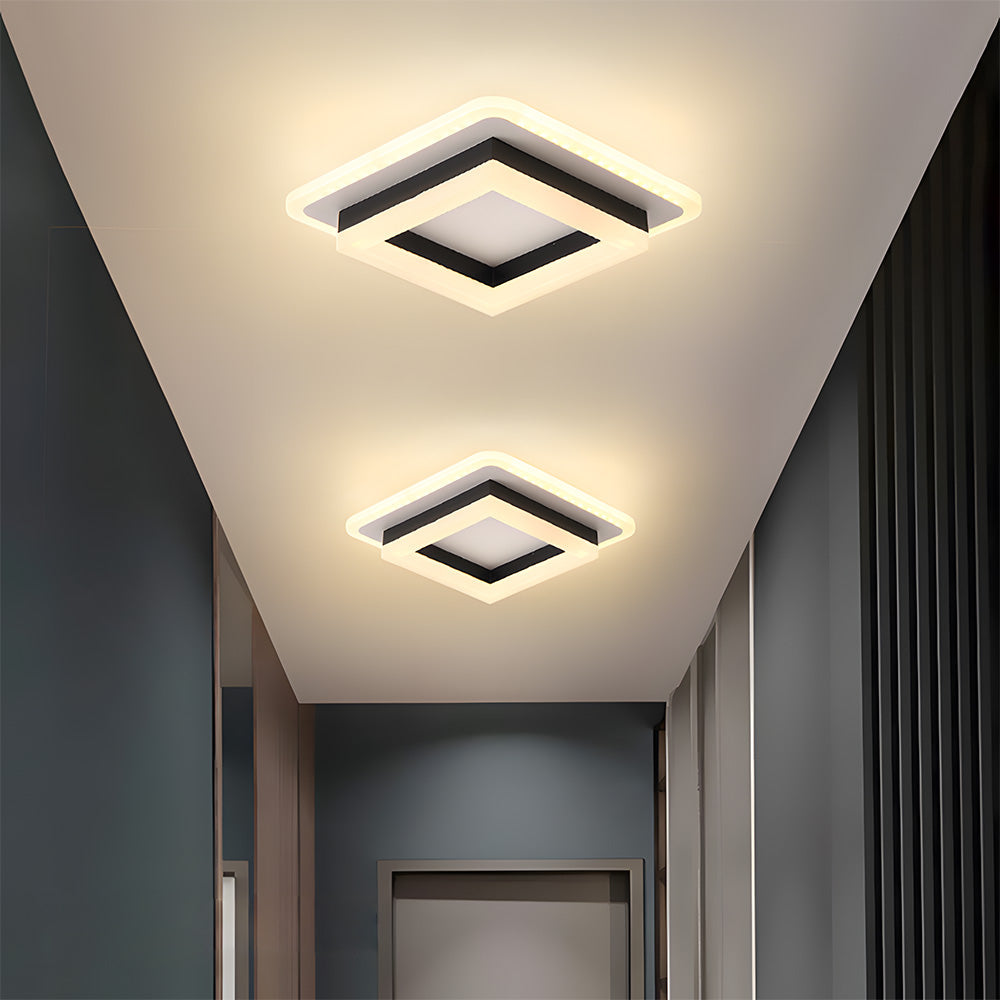 Lumora – Vierkante LED plafondlamp – Modern design voor hal & slaapkamer