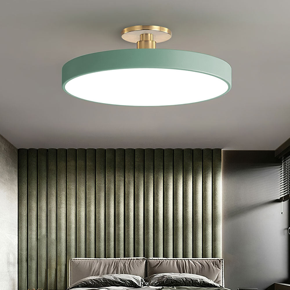 Acrion – Round LED ceiling lamp – Semi flush modern design