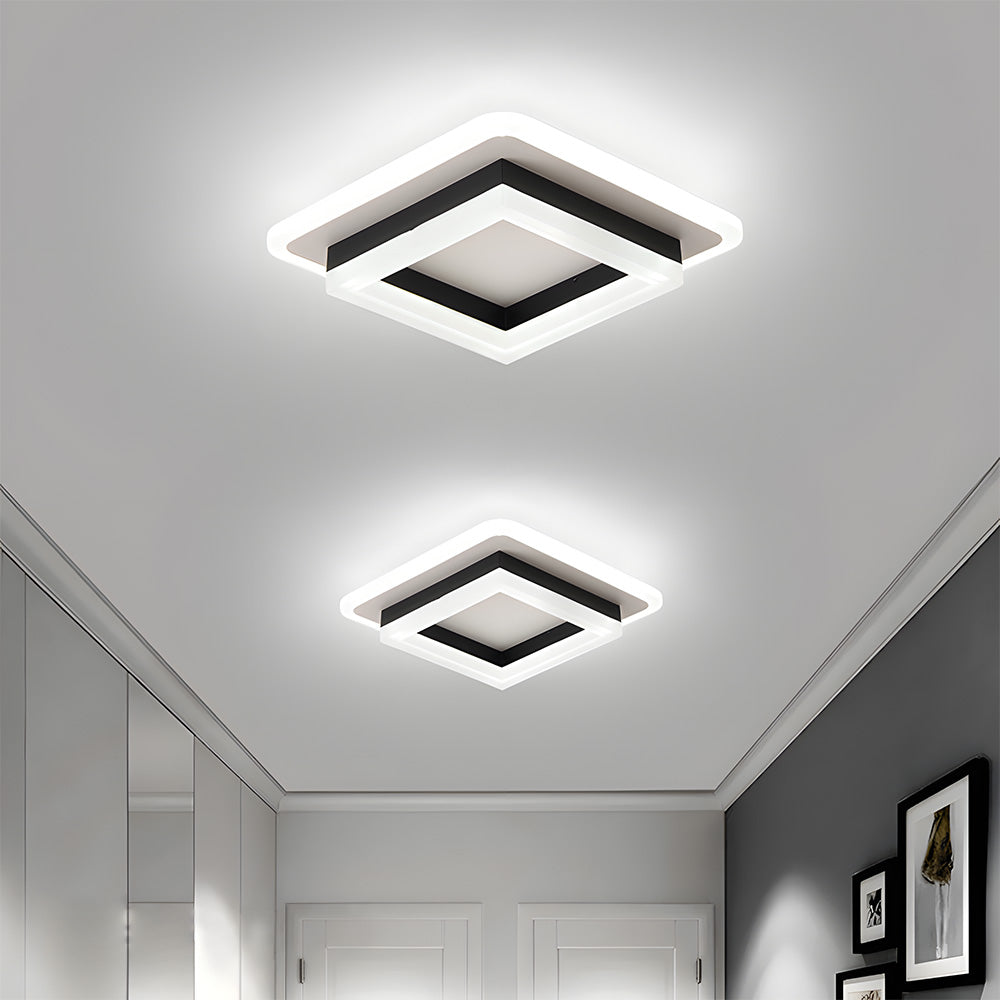 Lumora – Vierkante LED plafondlamp – Modern design voor hal & slaapkamer