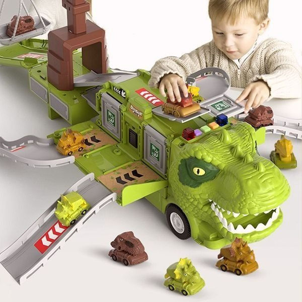 Melzano DinoQuest | Opvouwbare Dinosaurus Vrachtwagen