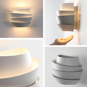 Wall lamp – Scandinavian Minimalist Design with Double Light Points & Durable Construction