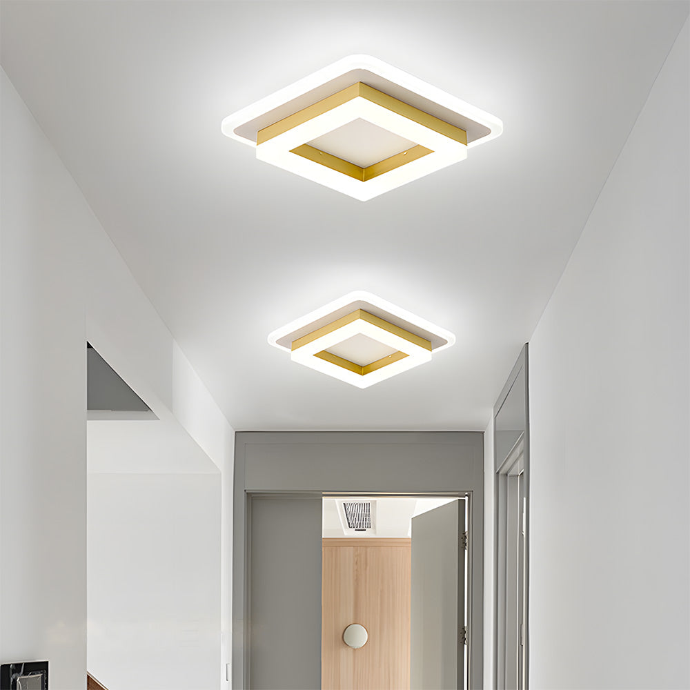 Lumora – Vierkante LED plafondlamp – Modern design voor hal & slaapkamer