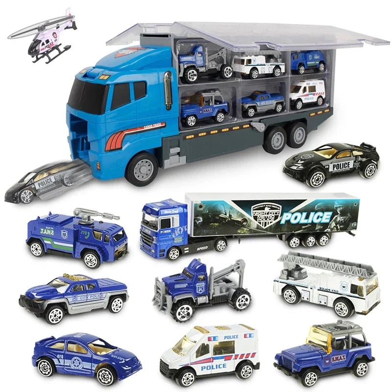 BuildMaster – Bouwspeelgoedvoertuigen-set met kiepwagen, kraan & graafmachine