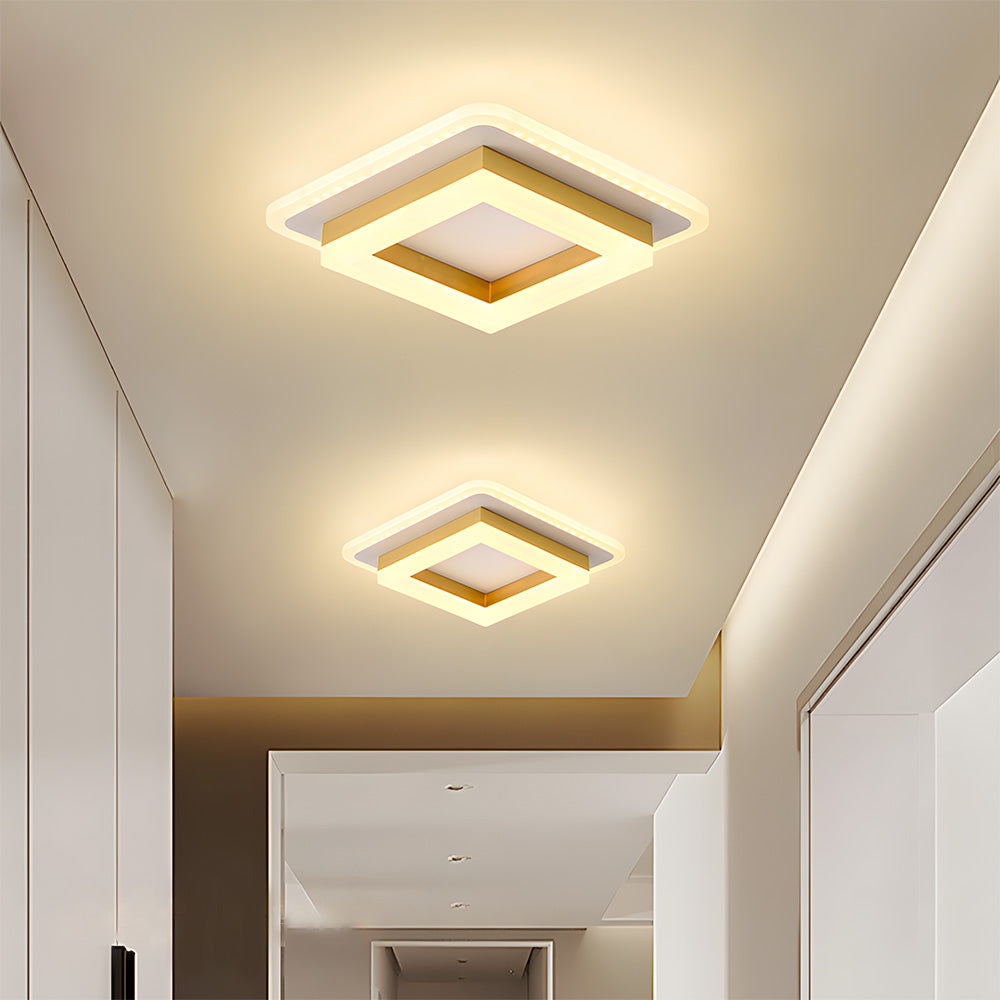 Lumora – Vierkante LED plafondlamp – Modern design voor hal & slaapkamer
