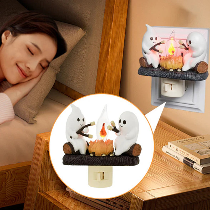 FlameGlow Simulatie Kampvuur Lamp - Spookachtige Sfeerverlichting