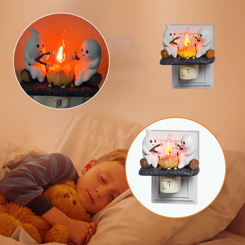 FlameGlow Simulatie Kampvuur Lamp - Spookachtige Sfeerverlichting