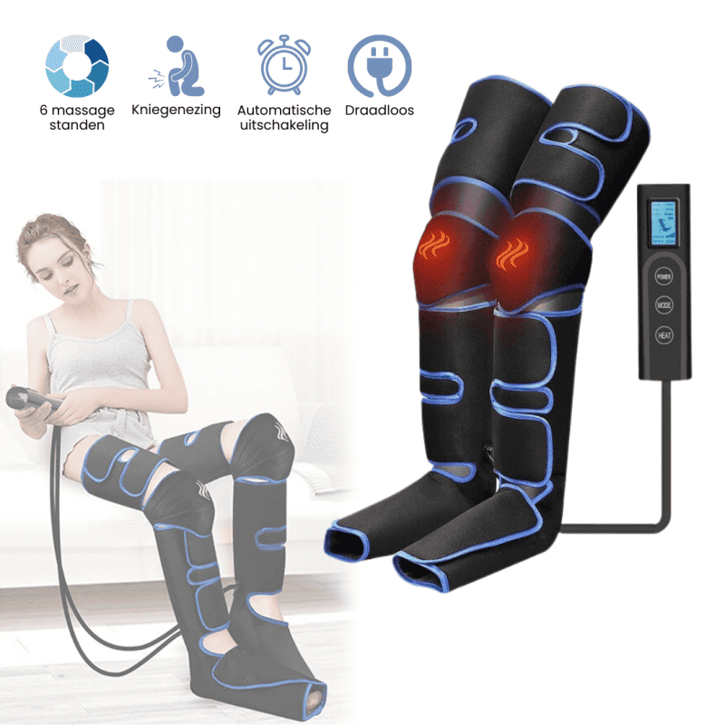 Virelo – 360° luchtdruk-beenmassage met warmte – voor actieve benen