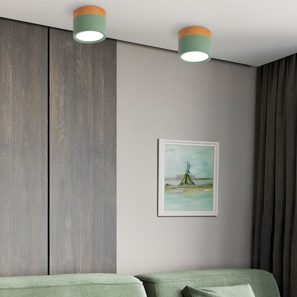 Cylora – Compacte flush plafondlamp – Moderne aluminium LED spot