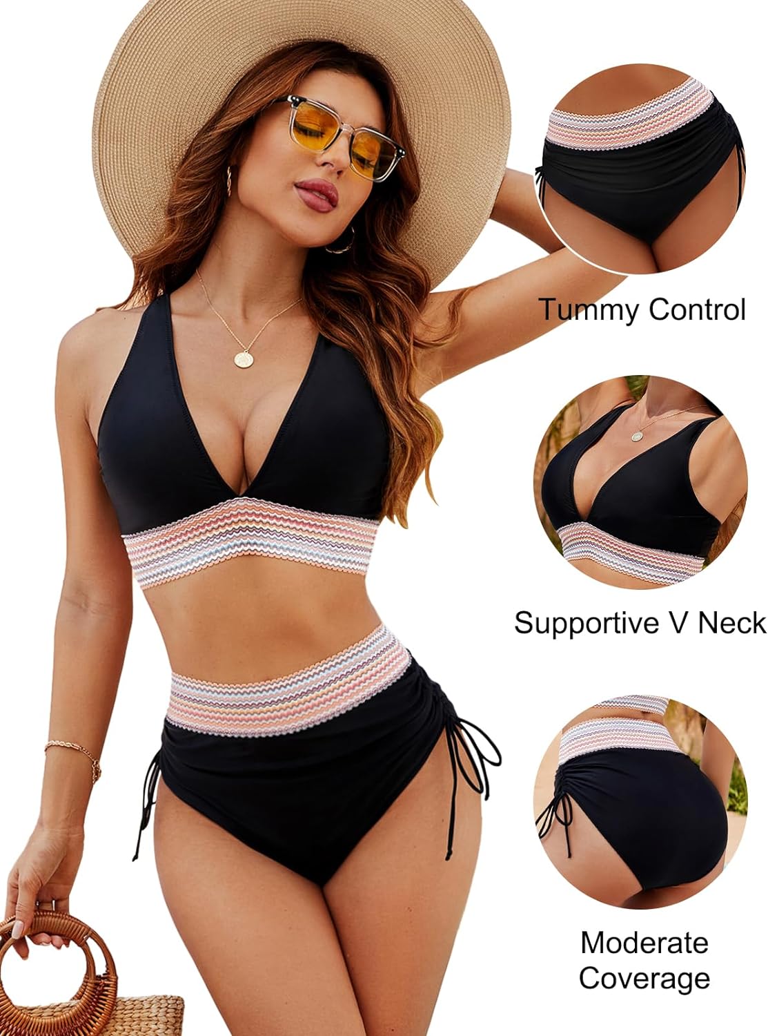 Eva Elegance | Bikini met Hoge Taille – Elegant, Comfortabel & Flatterend