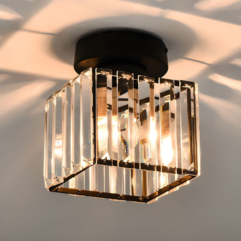 Bravura – Moderne flush plafondlamp – 1-lichts zwart design
