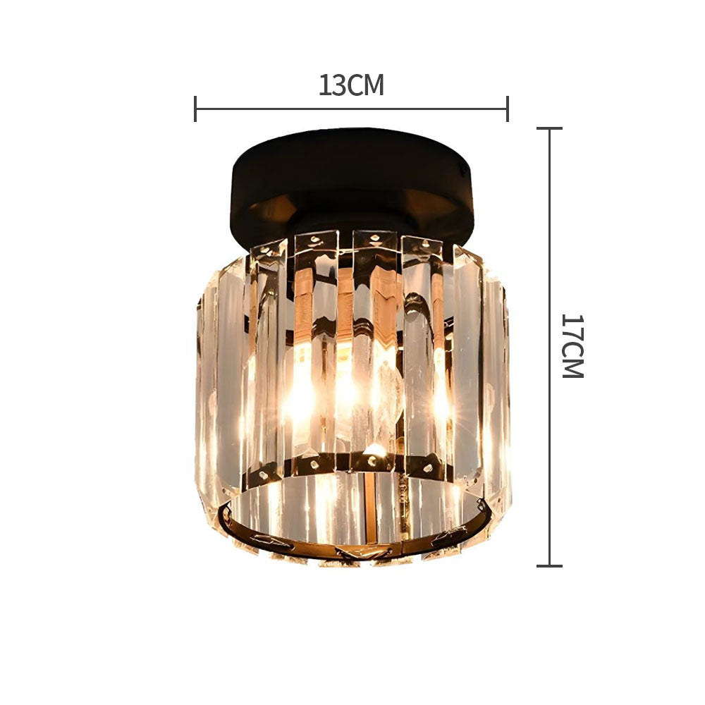 Bravura – Moderne flush plafondlamp – 1-lichts zwart design