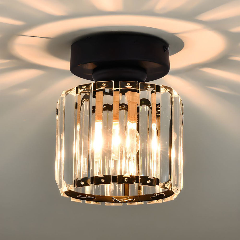 Bravura – Moderne flush plafondlamp – 1-lichts zwart design
