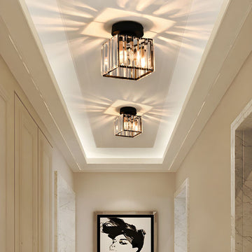 Bravura – Moderne flush plafondlamp – 1-lichts zwart design
