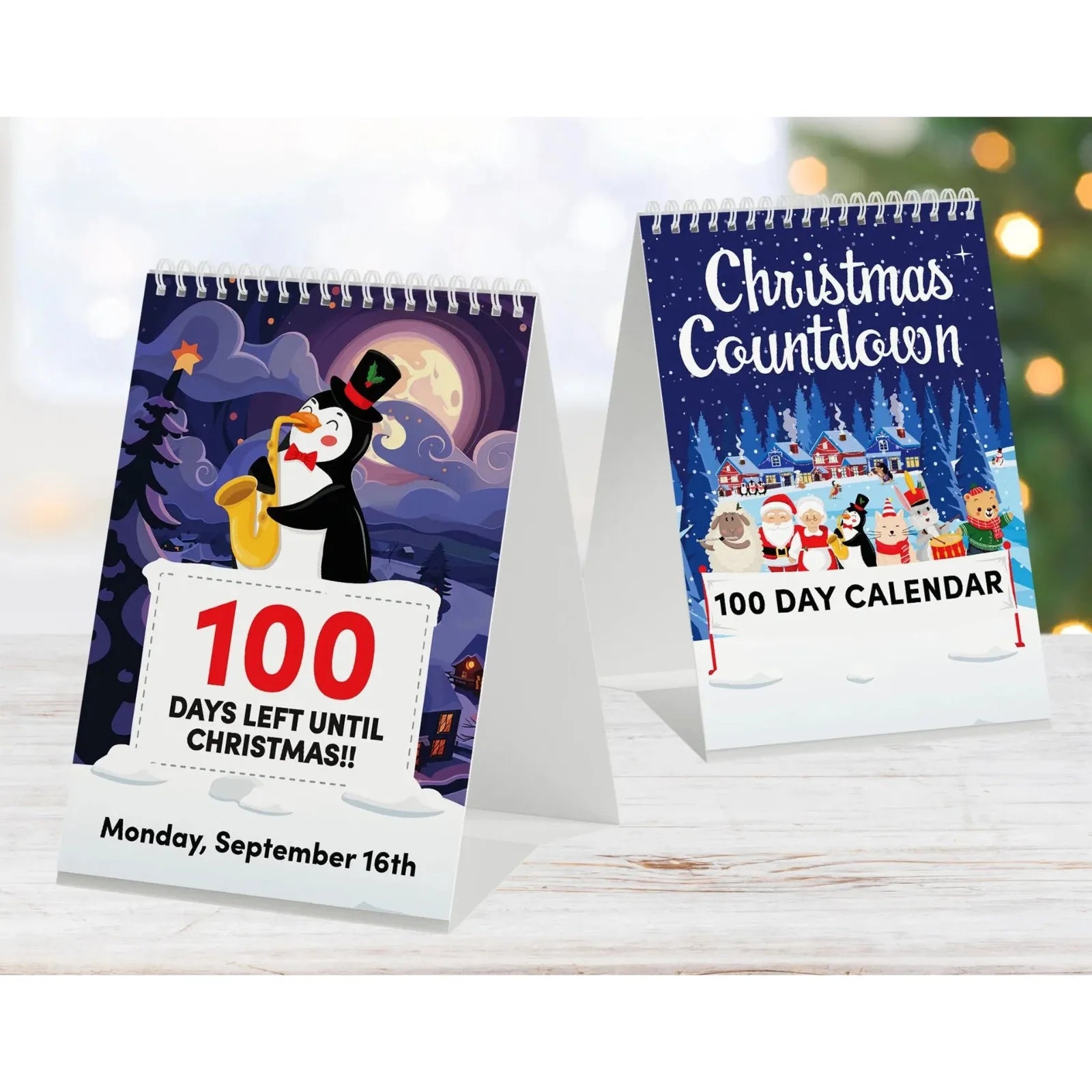 Festivo – 100 Days Christmas Countdown Calendar for Home Decoration