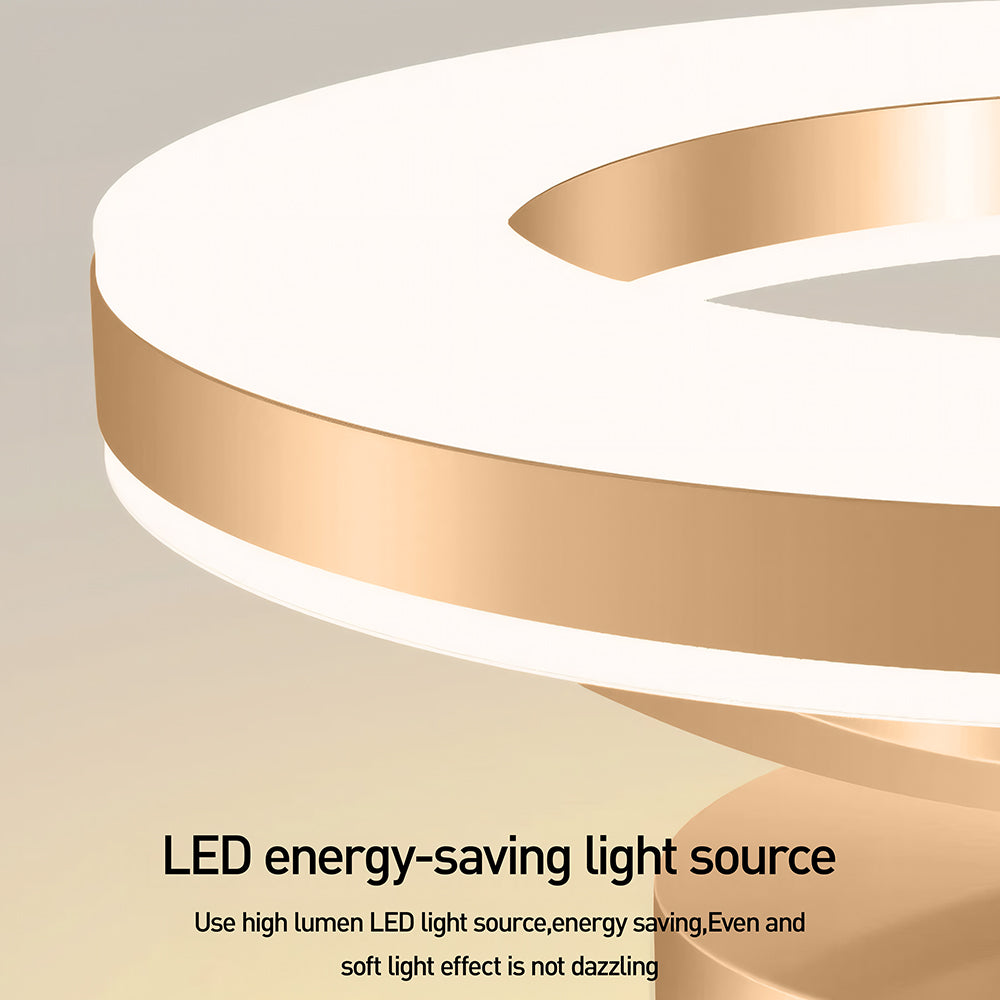 Aurion – Moderne LED plafondlamp – Gouden ijzeren design voor hal