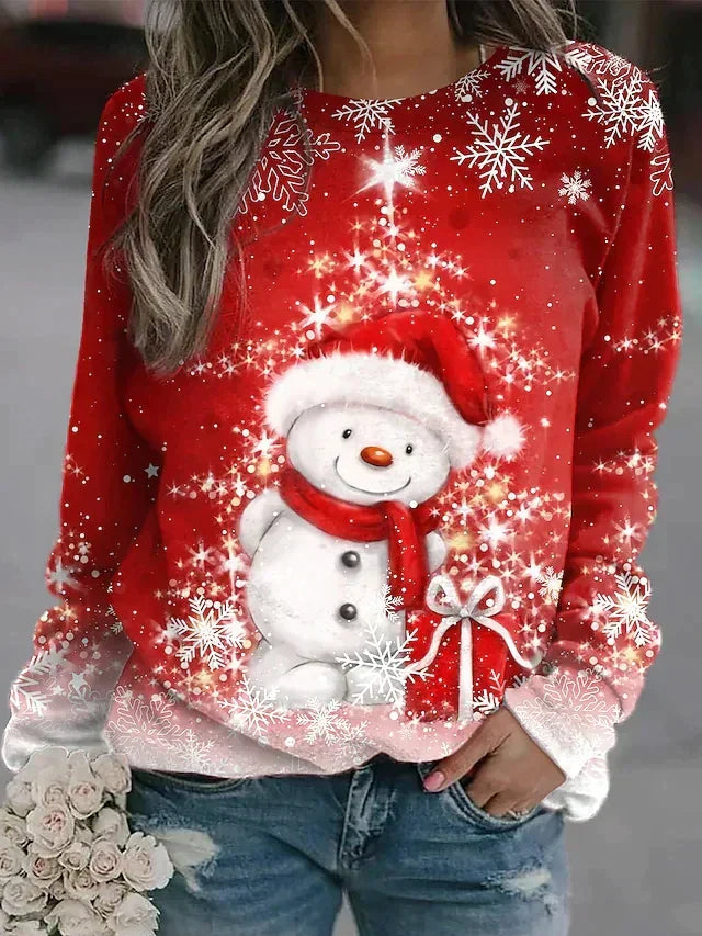 Kia – Kersttrui zachte gebreide stof met motief – Unisex winter