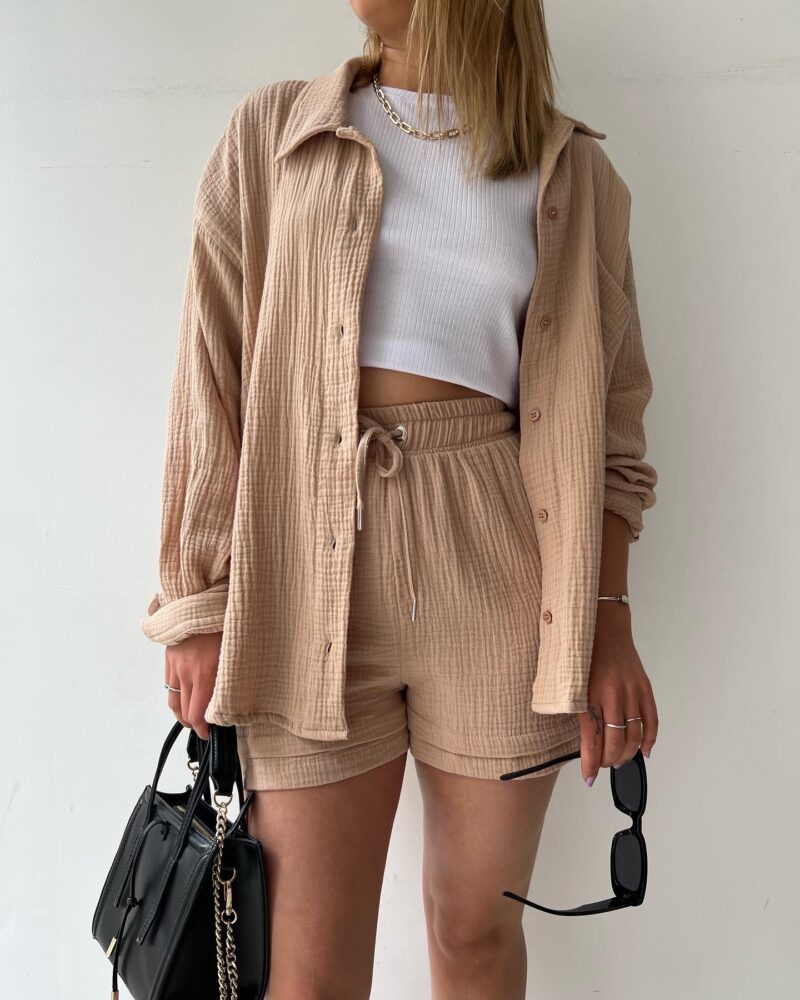 Melzano Andrea Co-ord | Elegant en ademend katoenen co-ord pak voor vrouwen