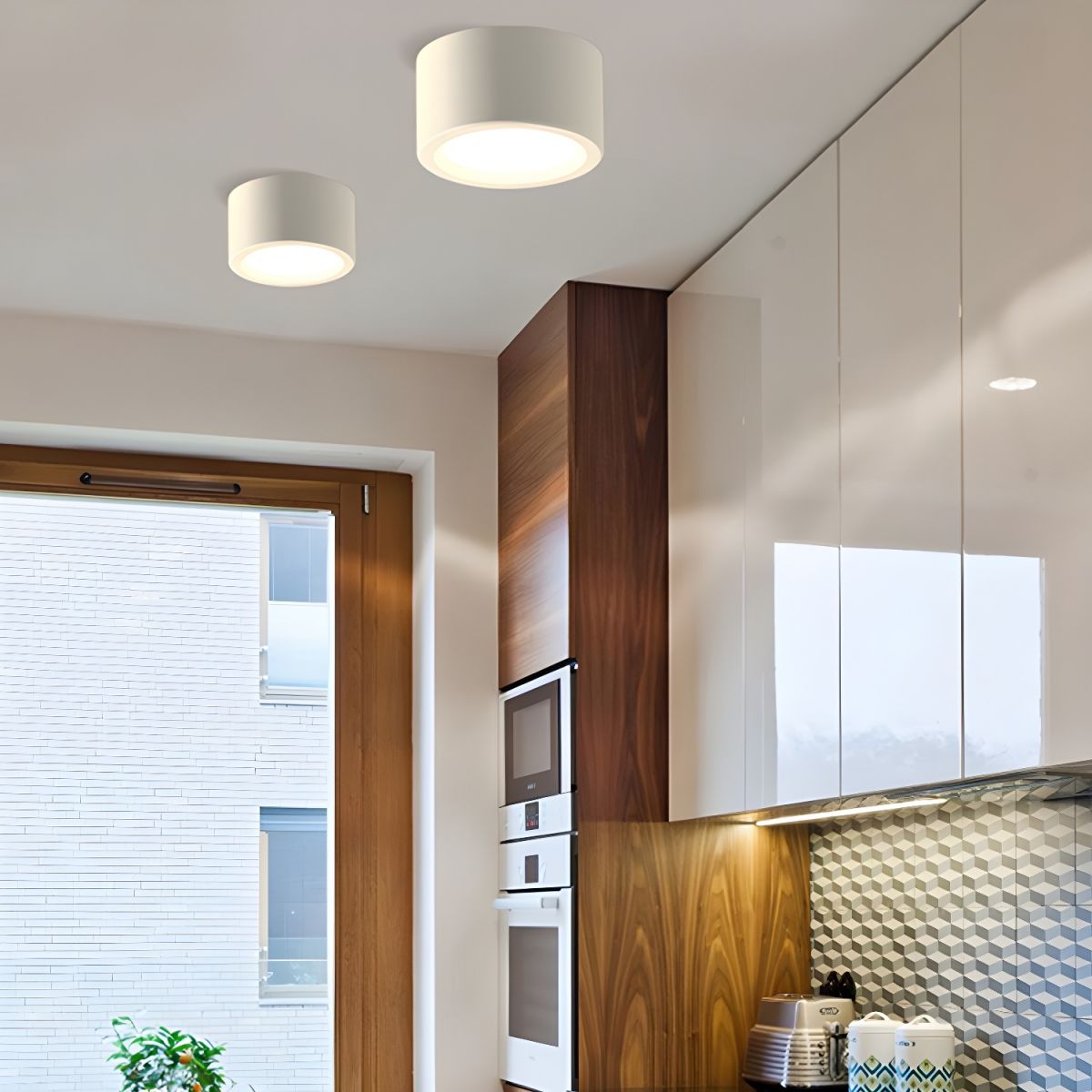 Skandio – Scandinavische flush plafondlamp – Minimalistisch LED design