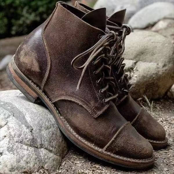Melzano Franklin - Bota de cuero de alta calidad