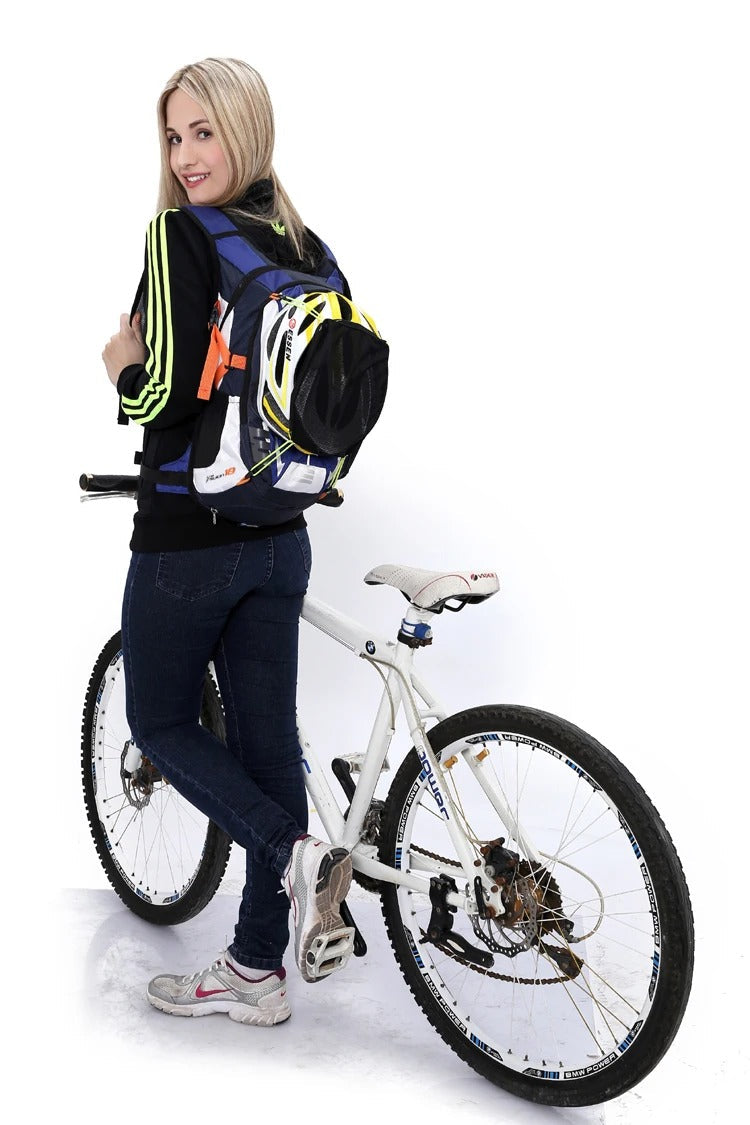 Fiets- & Wandelrugzak 18L – Inclusief 2L Waterzak & Regenhoes