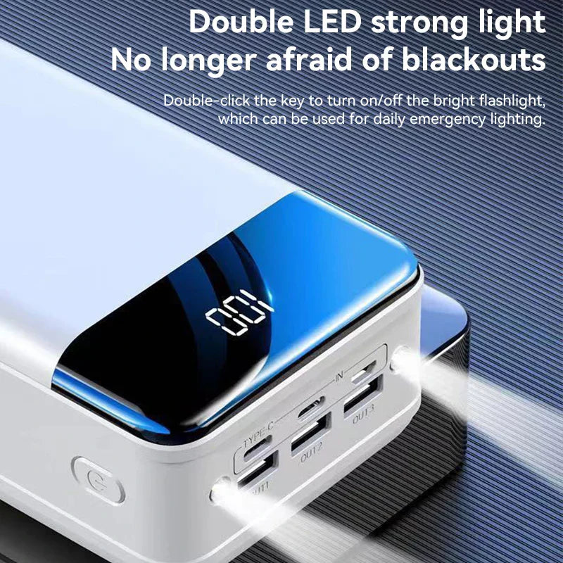 VoltEdge – Powerbank 100.000 mAh snelladen – reizen & noodgevallen