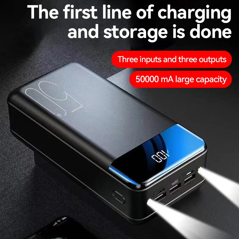 VoltEdge – Powerbank 100.000 mAh snelladen – reizen & noodgevallen