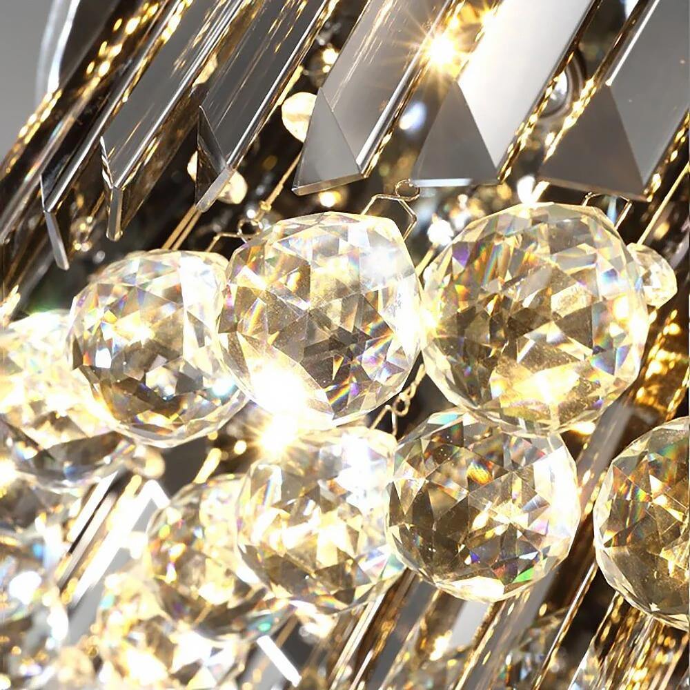 Lumivista – Luxe kristallen kroonluchter – Spiegel & glasbol design