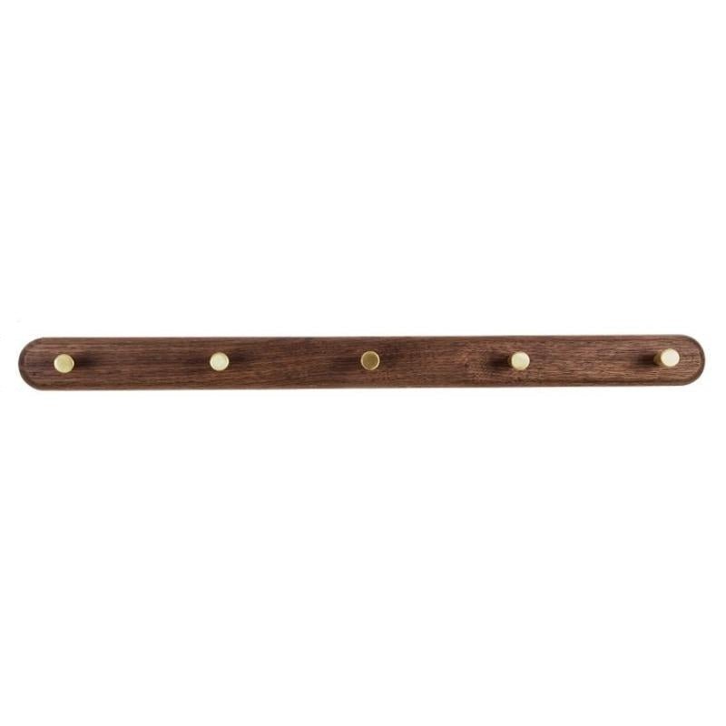 LignaHook – Houten Wandkapstok met Messing Haken – Moderne Woonopslag