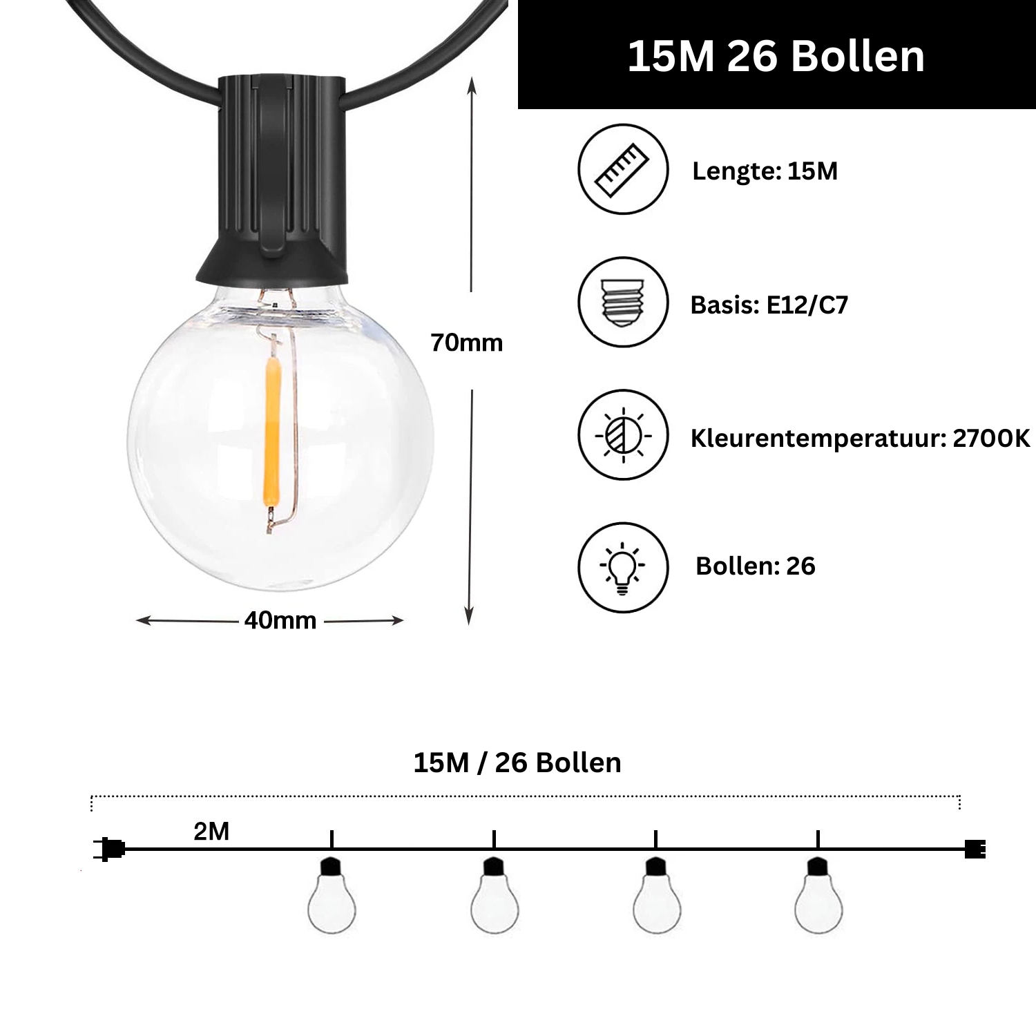 Melzano Buiten Hanglampen – Elegante Tuinverlichting met LED