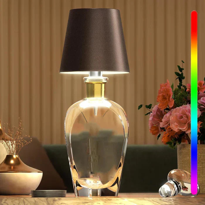 GlowBottle – Portable LED bottle lamp with touch control and dimming function