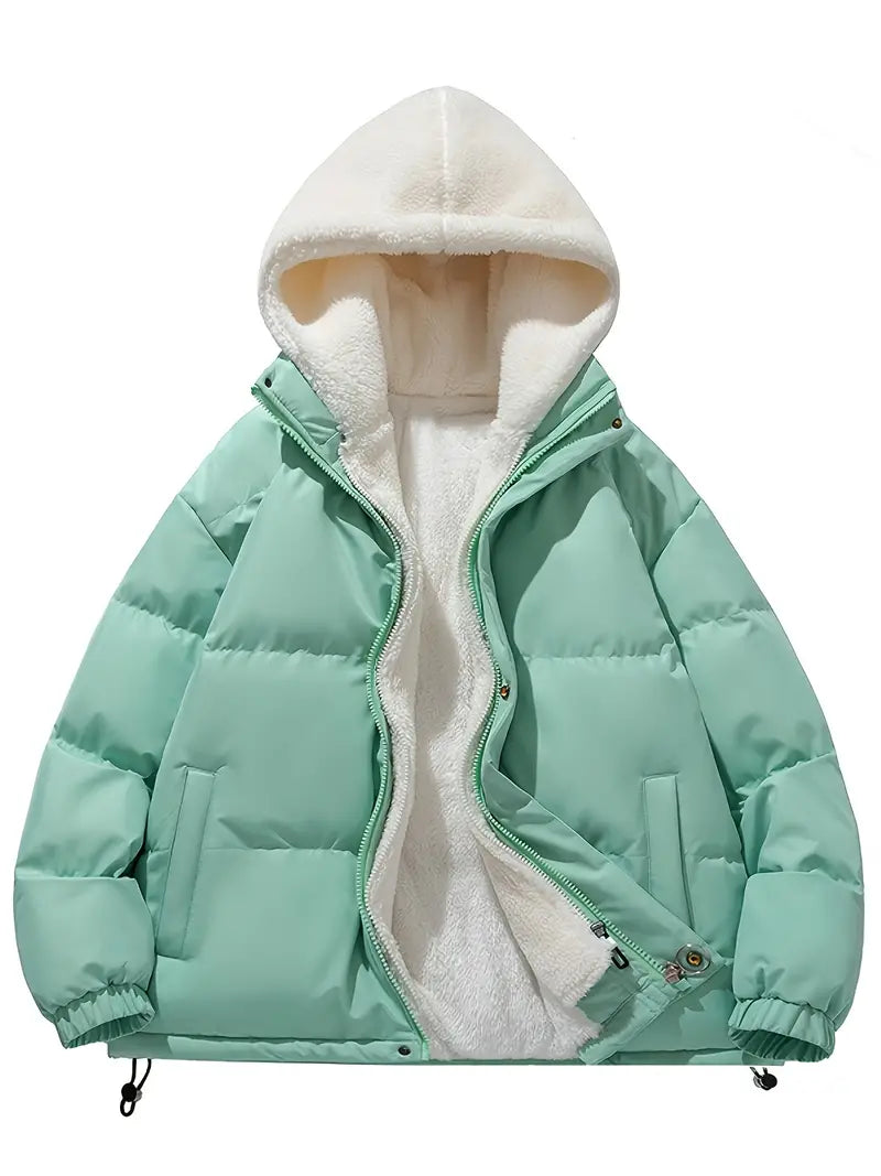 Nivorno Fleece Winterjas met Capuchon | Stijlvol en Warm voor de Winter