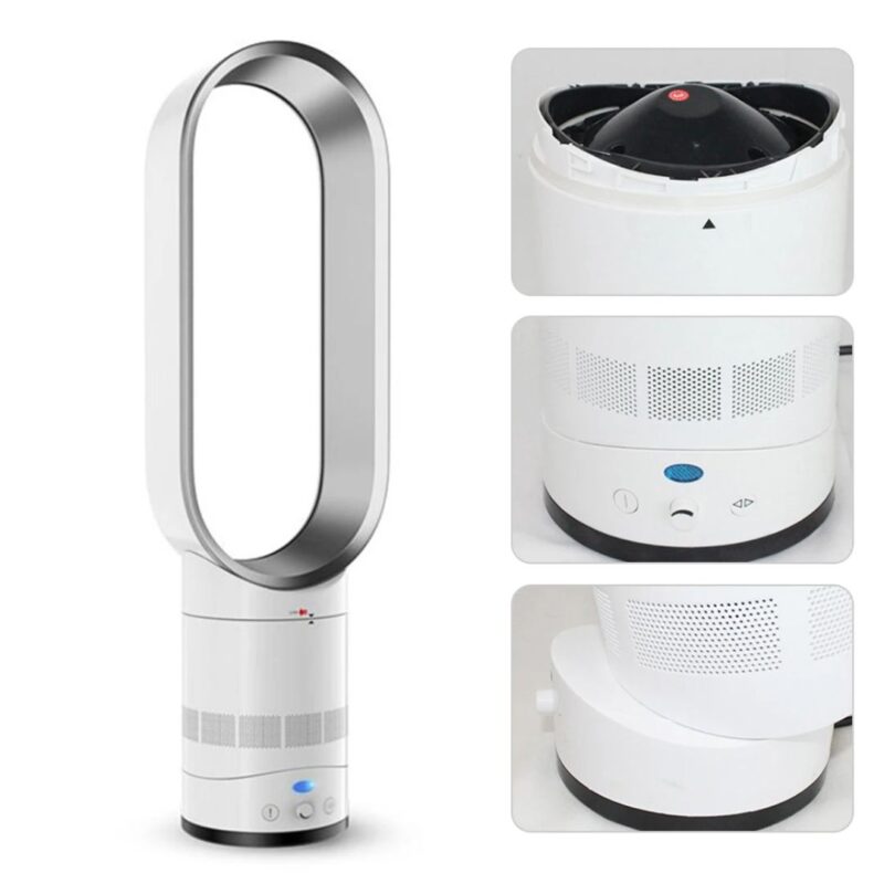 Bladloze 16-inch Ventilator met Afstandsbediening – Stil & Veilig Design