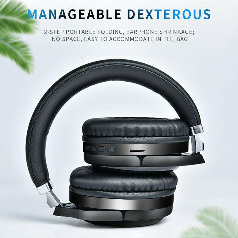 Melzano Echte Draadloze Hoofdtelefoon TM061 BT5.0 Hoofdtelefoon Gaming Headset