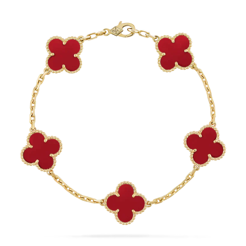 Solmara – Armband rood verguld 18K roestvrij staal – opvallend voor dames