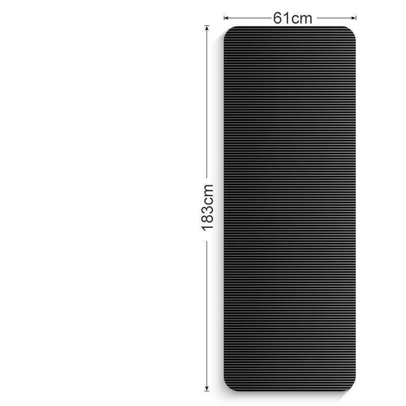 Melzano Fitness Zwarte Yoga Mat