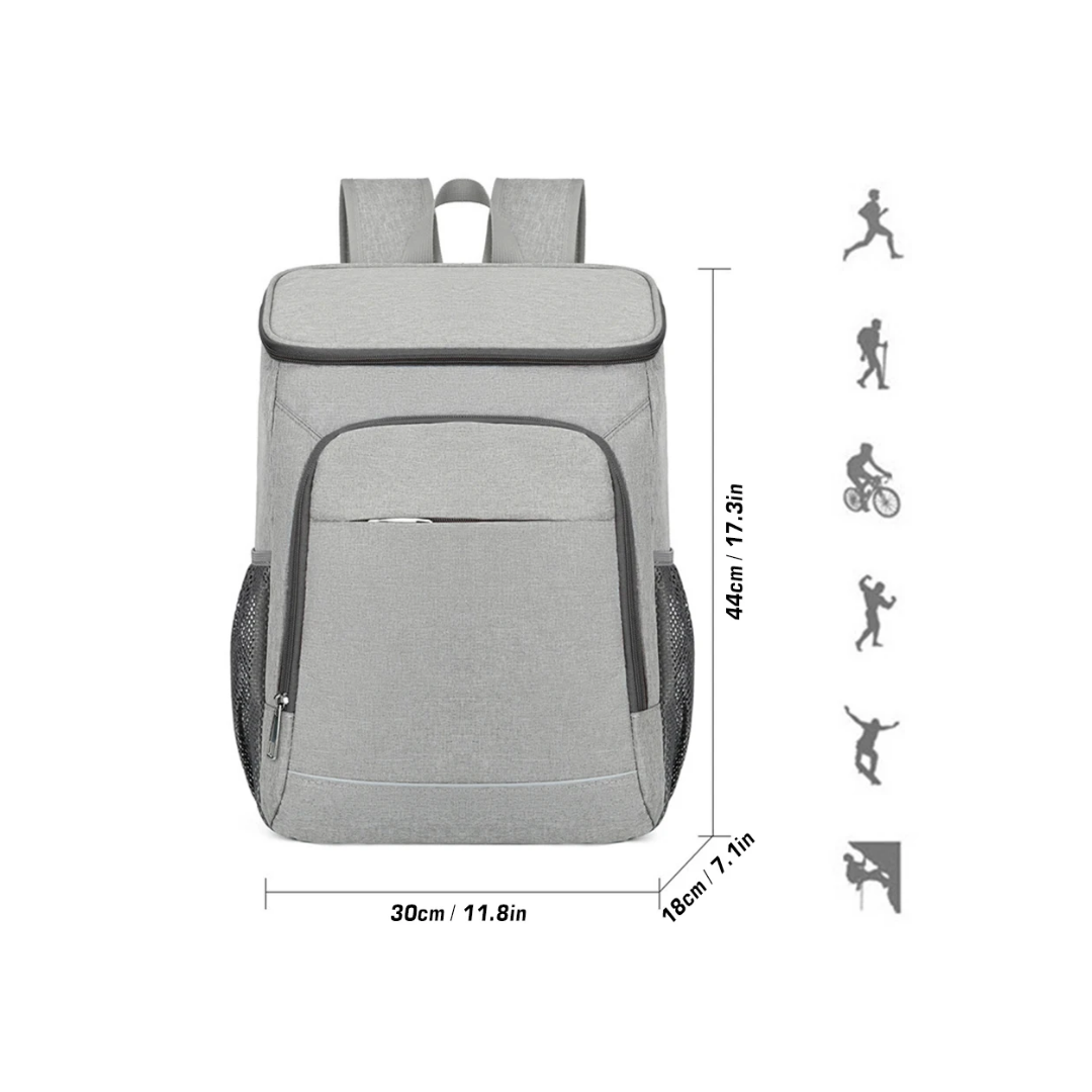 Geïsoleerde Rugtas 30L – Koeltas | Houdt Eten & Drank Koud of Warm