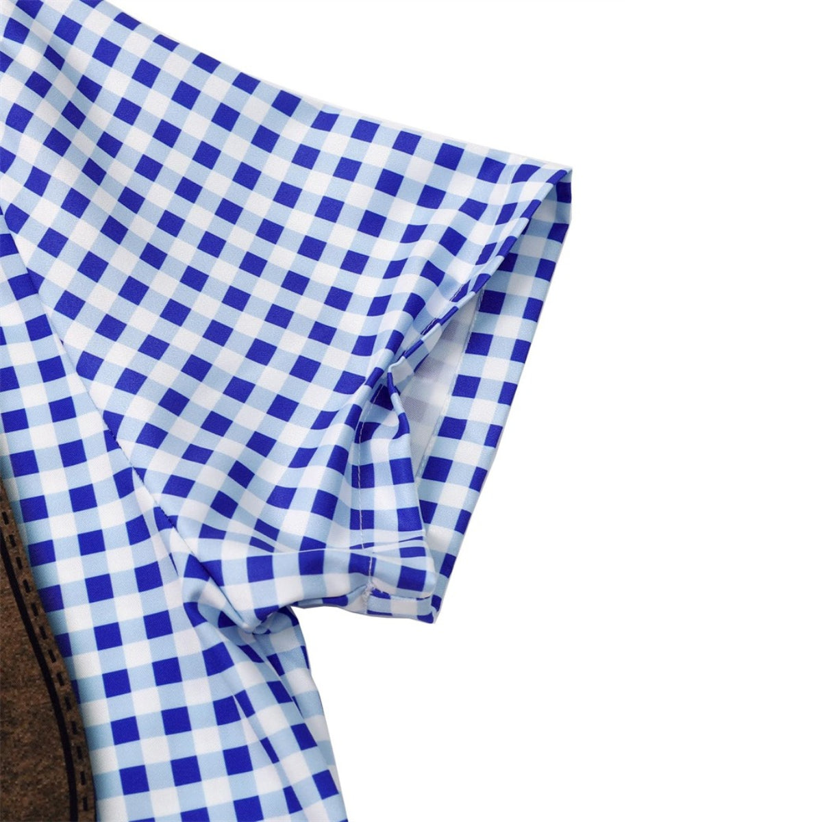 GaudiBursch – T-Shirt with Checkered Shirt & Lederhosen Print – Your Wiesn Hit