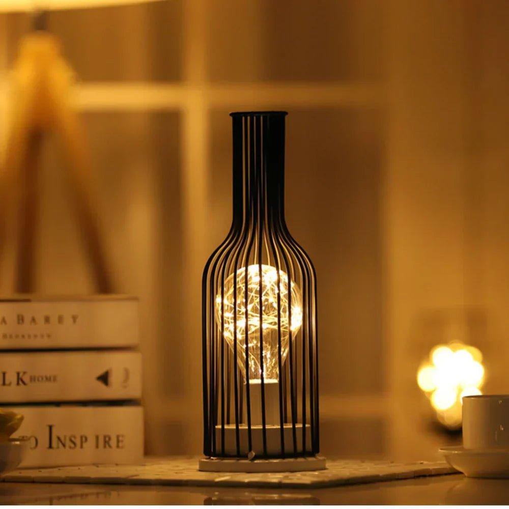 LumiScandic | Draadloze LED Tafellamp met Warm Licht