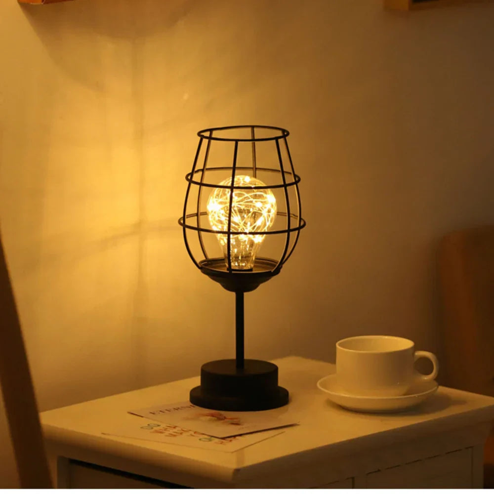 LumiScandic | Draadloze LED Tafellamp met Warm Licht