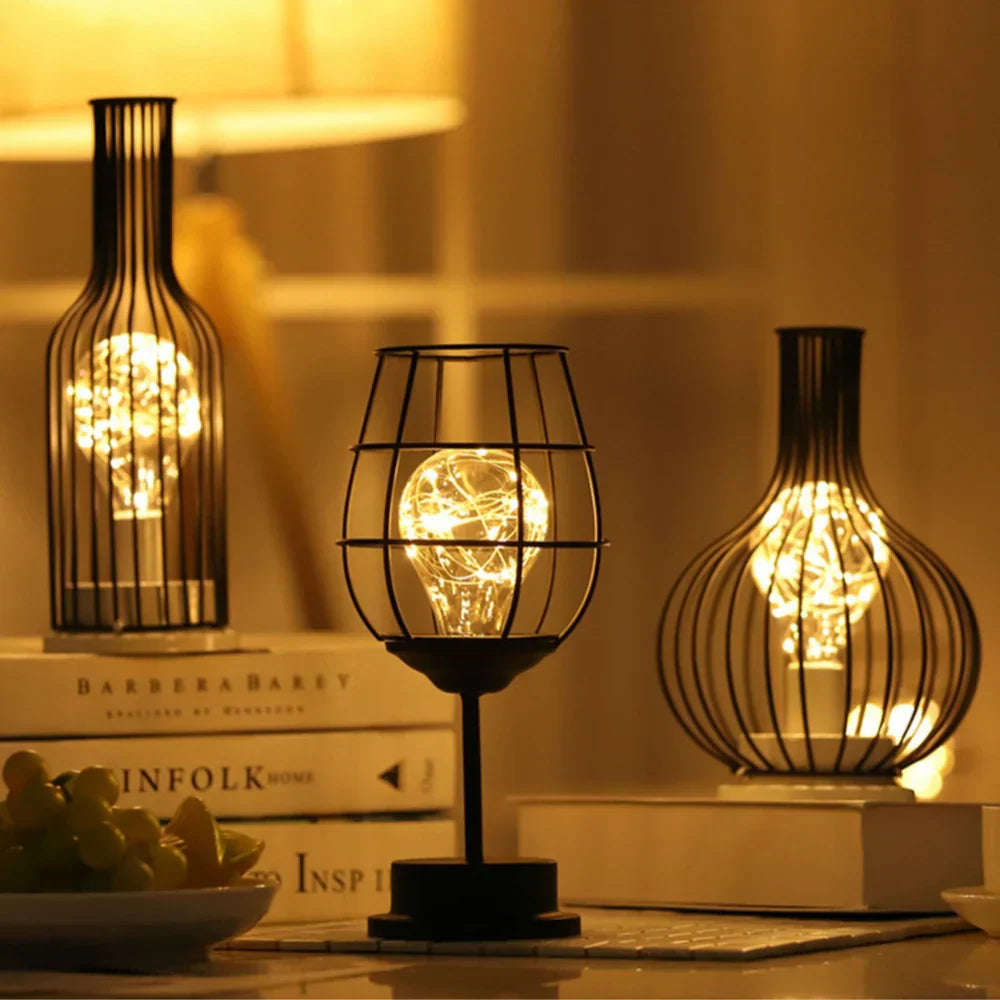 LumiScandic | Draadloze LED Tafellamp met Warm Licht