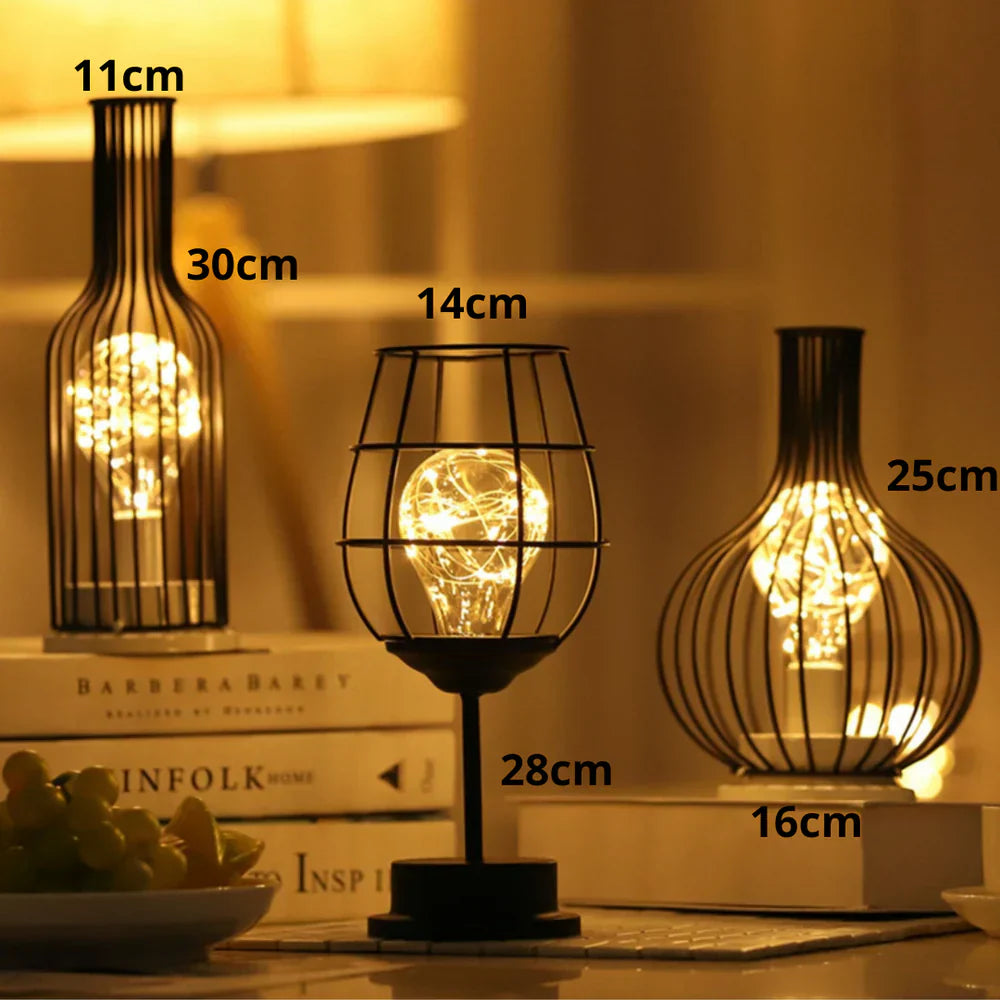 LumiScandic | Draadloze LED Tafellamp met Warm Licht